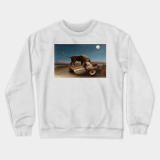 The Sleeping Gypsy - Henri Rousseau Crewneck Sweatshirt